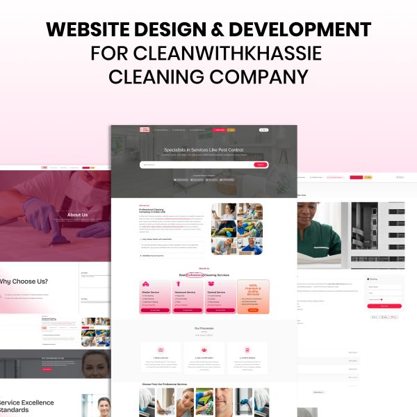 Website Design for Clean with Khassie Cleaning Company, LLC