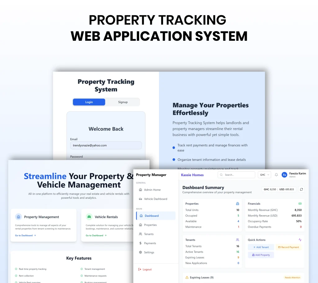 Property Tracking Web Application