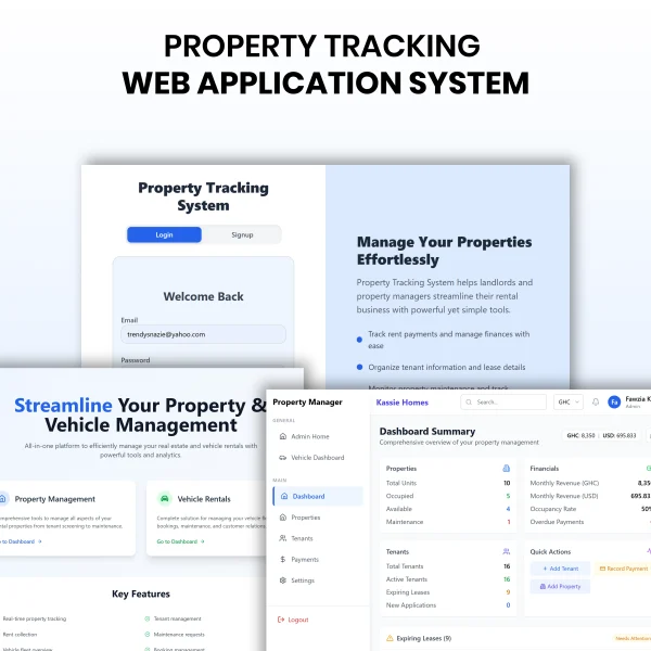 Property Tracking Web Application
